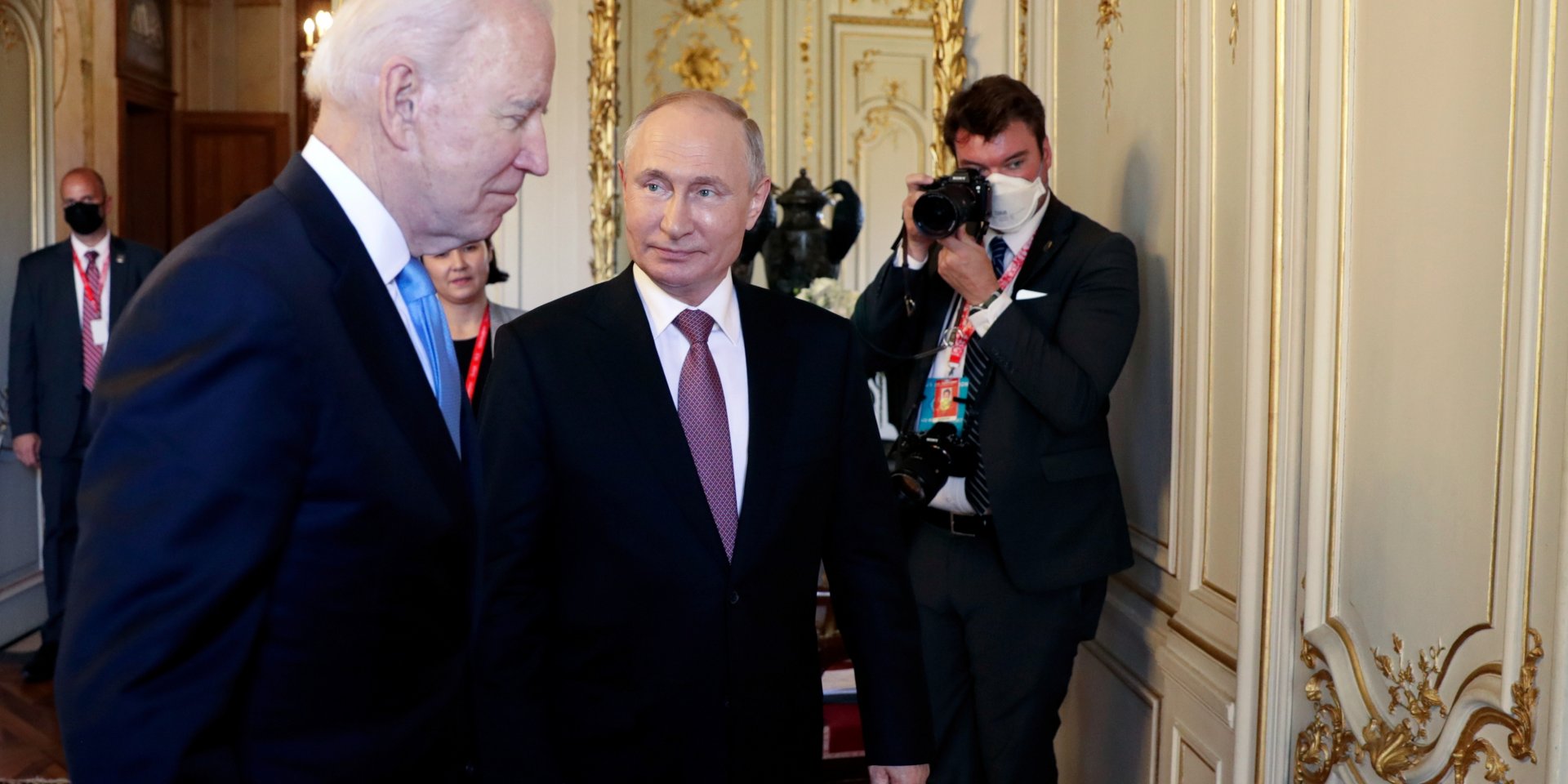 Байден і Путін на віллі Ла&nbsp;Гранж в&nbsp;Женеві 16 червня 2021 року (Фото: Sputnik / Mikhail Metzel / Pool via REUTERS)