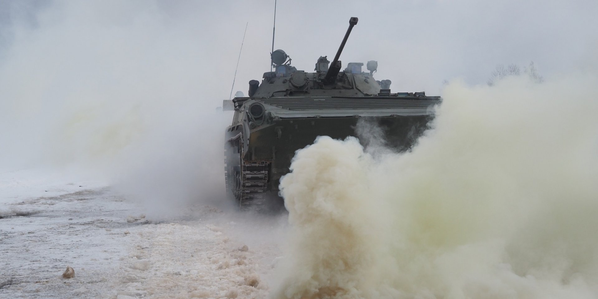A Russian tank pictured during a combat training near Ukrainian border (Photo: Russian Ministry of Defense)