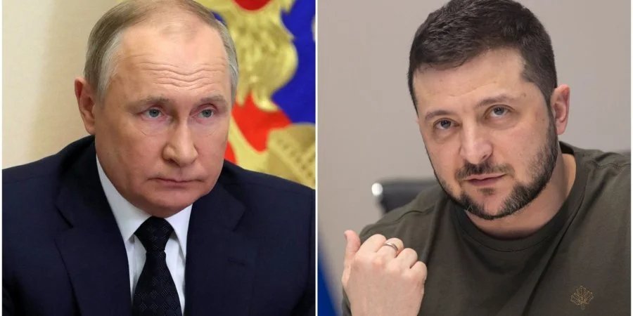 Vladimir Putin and Volodymyr Zelensky (Photo: NV Collage)
