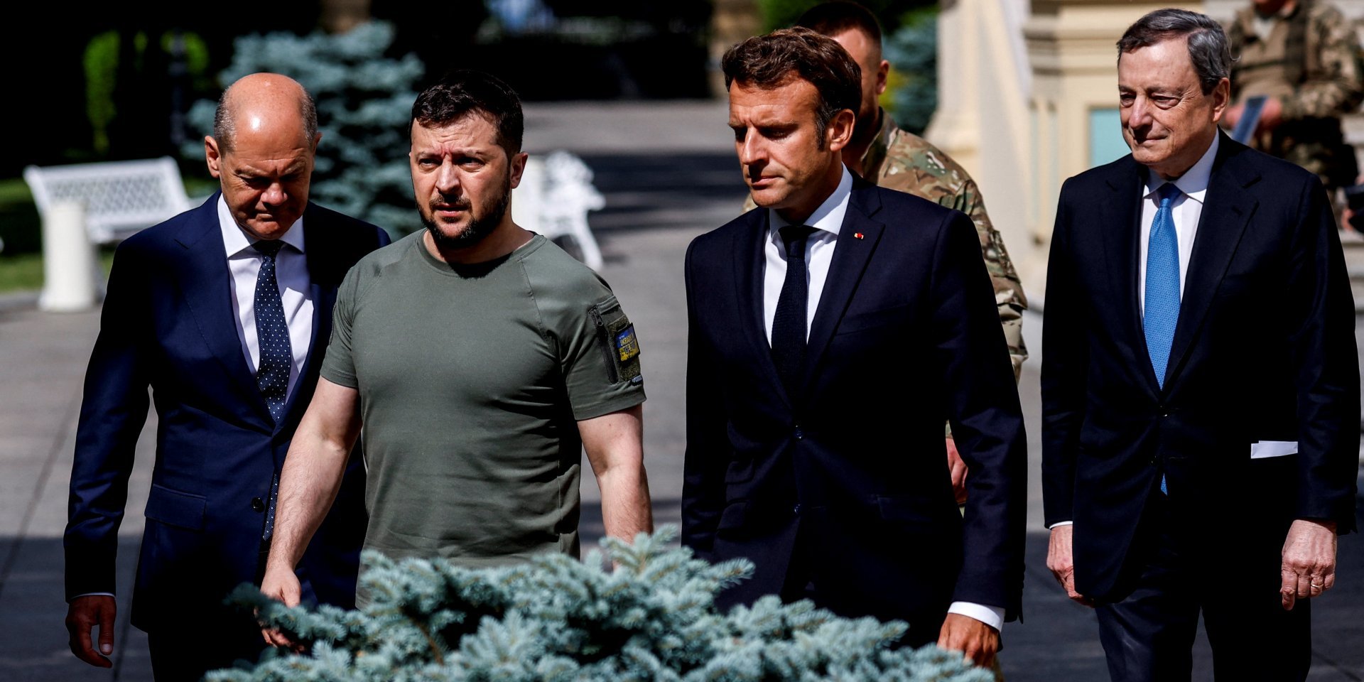According to media reports, Scholz, Macron and Draghi asked Zelensky to resume talks with Putin (Photo: REUTERS/Valentyn Ohirenko)