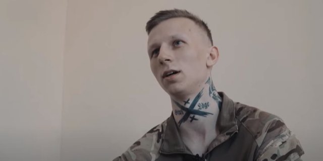 Старший солдат полку Азов із позивним Торк (Фото: скриншот / AZOV media / YouTube)