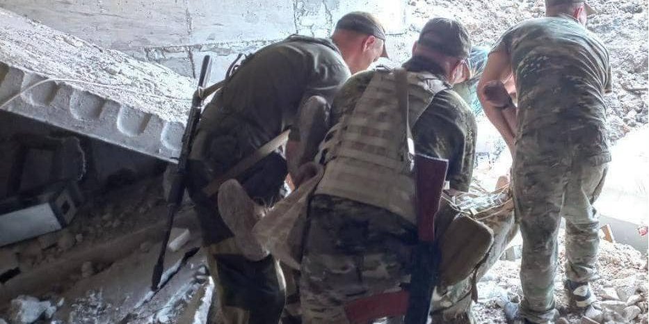 Occupants were killed and wounded as a result of a precise strike by the Armed Forces of Ukraine on the headquarters of the Wagner PKK in Popasnaya (Photo: Denis Kazanskyi/Facebook)