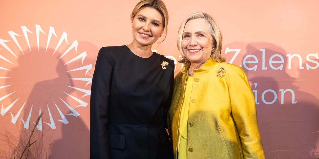 Olena Zelenska and Hillary Clinton (Photo: @president.gov.ua)