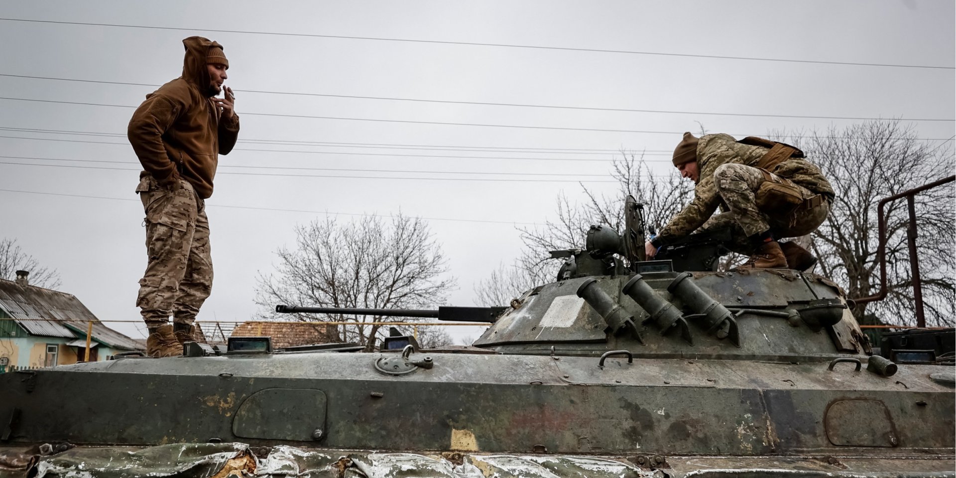Українська техніка поблизу Соледара, 14 січня 2023 (Фото: Radio Free Europe/Radio Liberty/Serhii Nuzhnenko via REUTERS)