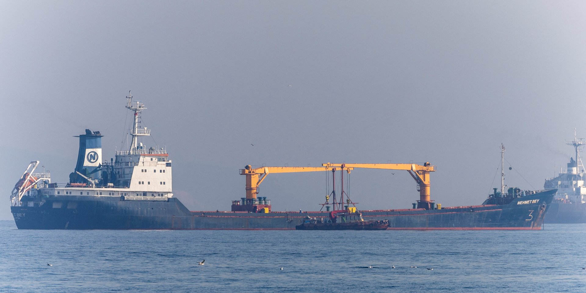 A cargo ship waiting to be inspected for entry into the Bosphorus Strait, October, 2012 (Photo: REUTERS/Umit Bektas)