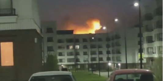 Explosions in Mariupol (Photo: Screenshot of the video Mariupol city council/Telegram)