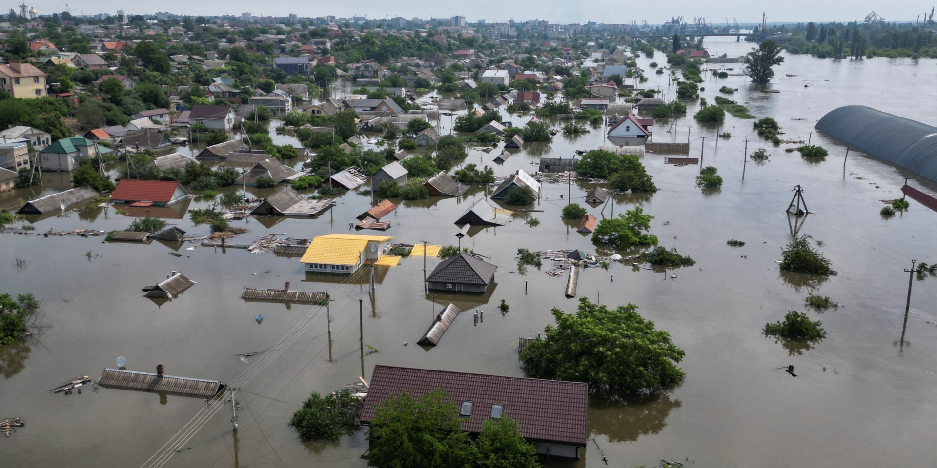Flooded as a result of Russians undermining Kakhovka HPP Kherson (Photo: REUTERS/Vladyslav Smilianets)