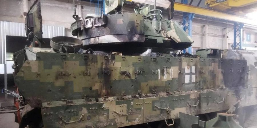 Bradley IFV was damaged during a combat mission and is being repaired (Photo: Анна Маляр/Telegram)