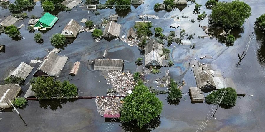 The consequences of the Kakhovka HPP explosion not only destroy the ecosystems of the region, but also make certain areas uninhabitable and destroy the economic potential of the region (Photo: REUTERS/Inna Varenytsia)