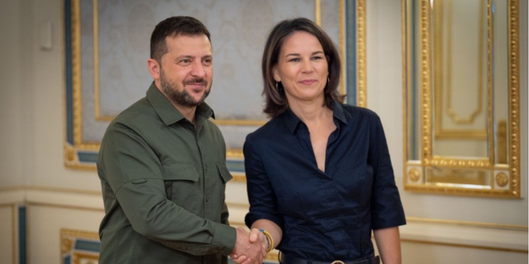 Володимир Зеленський і Анналена Бербок у&nbsp;Києві, 11 вересня 2023 року (Фото: Офіс президента)
