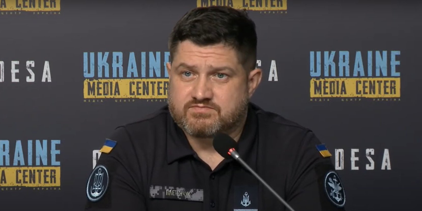 Dmytro Pletenchuk (Photo: Screenshot from the video from Ukraine Media Center Odesa)