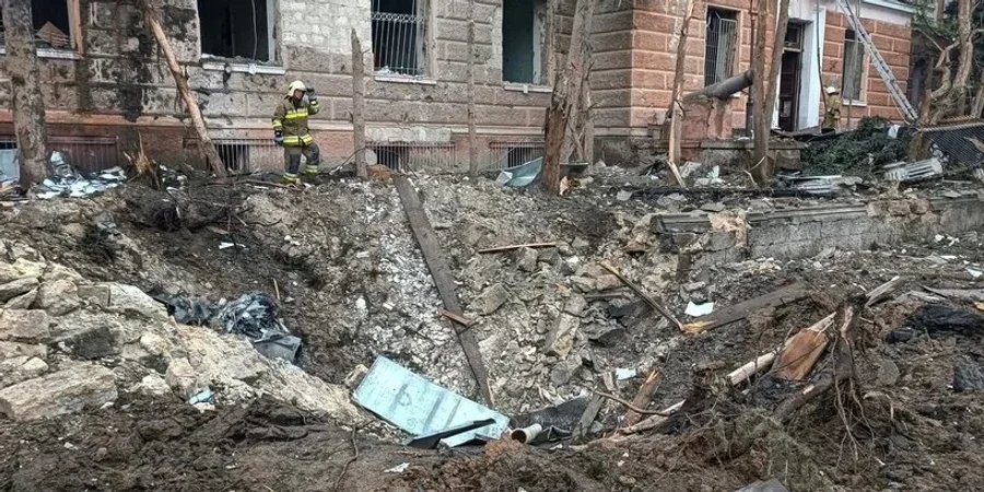 Consequences of one of the Russian attacks on Mykolaiv (Photo: REUTERS/Viktoriia Lakezina)