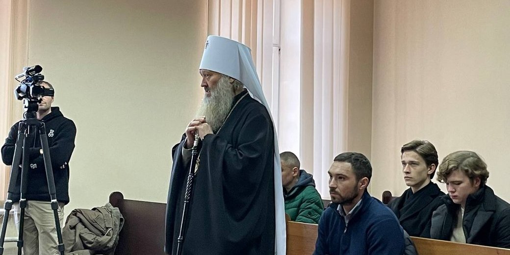 UOC MP Metropolitan Pavlo Lebid in the courtroom on November 28 (Photo: Ліля Гончарук/Суспільне)