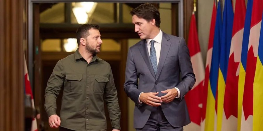 Zelenskyy thanks Trudeau for additional NASAMS and discusses protection of Ukrainian skies (Photo: Zelenskiy / Official/Telegram)