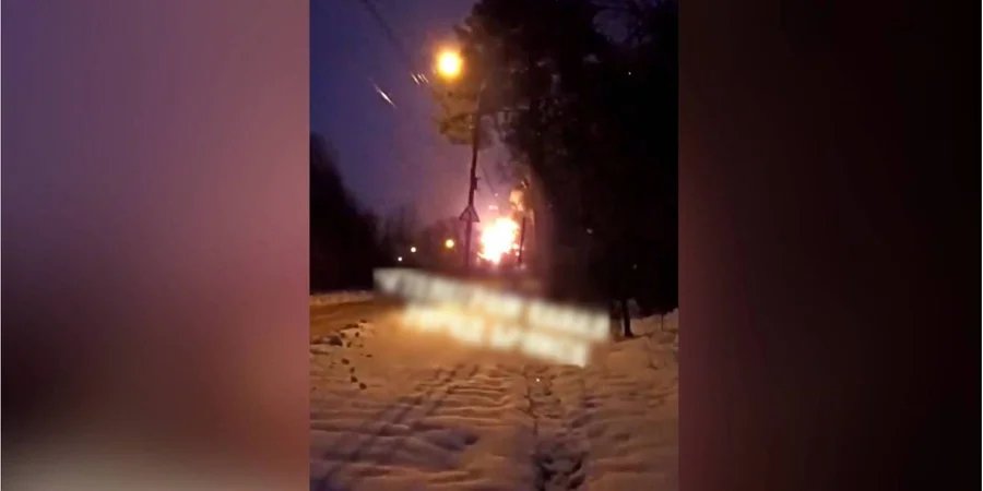 Oil depot in Klintsy was attacked by GUR drones (Photo: Screenshot of video Q0MT6pFmbVqynsM/X)