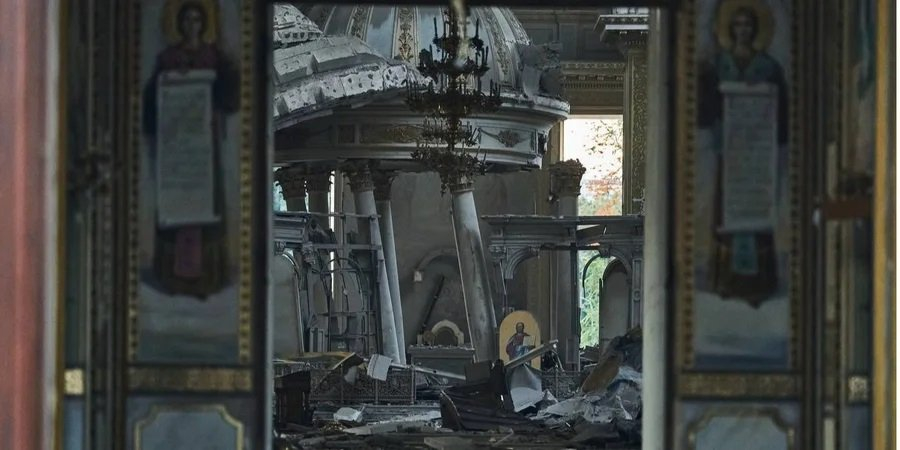 Italy to work with Ukraine and UNESCO to restore Odesa Cathedral after criminal Russian attack (Photo: Andriy Yermak/Telegram)