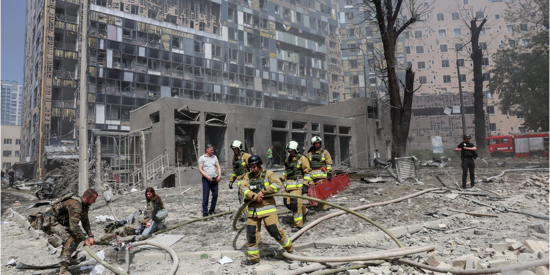 Okhmatdit Hospital facility, damaged by the Russian missile strike on July 8, 2024 (Photo: REUTERS/Gleb Garanich)