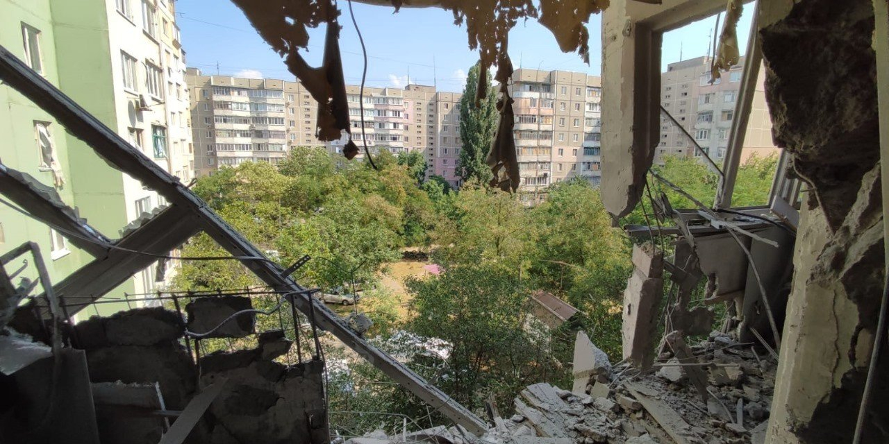 Aftermath of the Russian strike on July 19 (Photo: Kherson Oblast Police/Facebook)