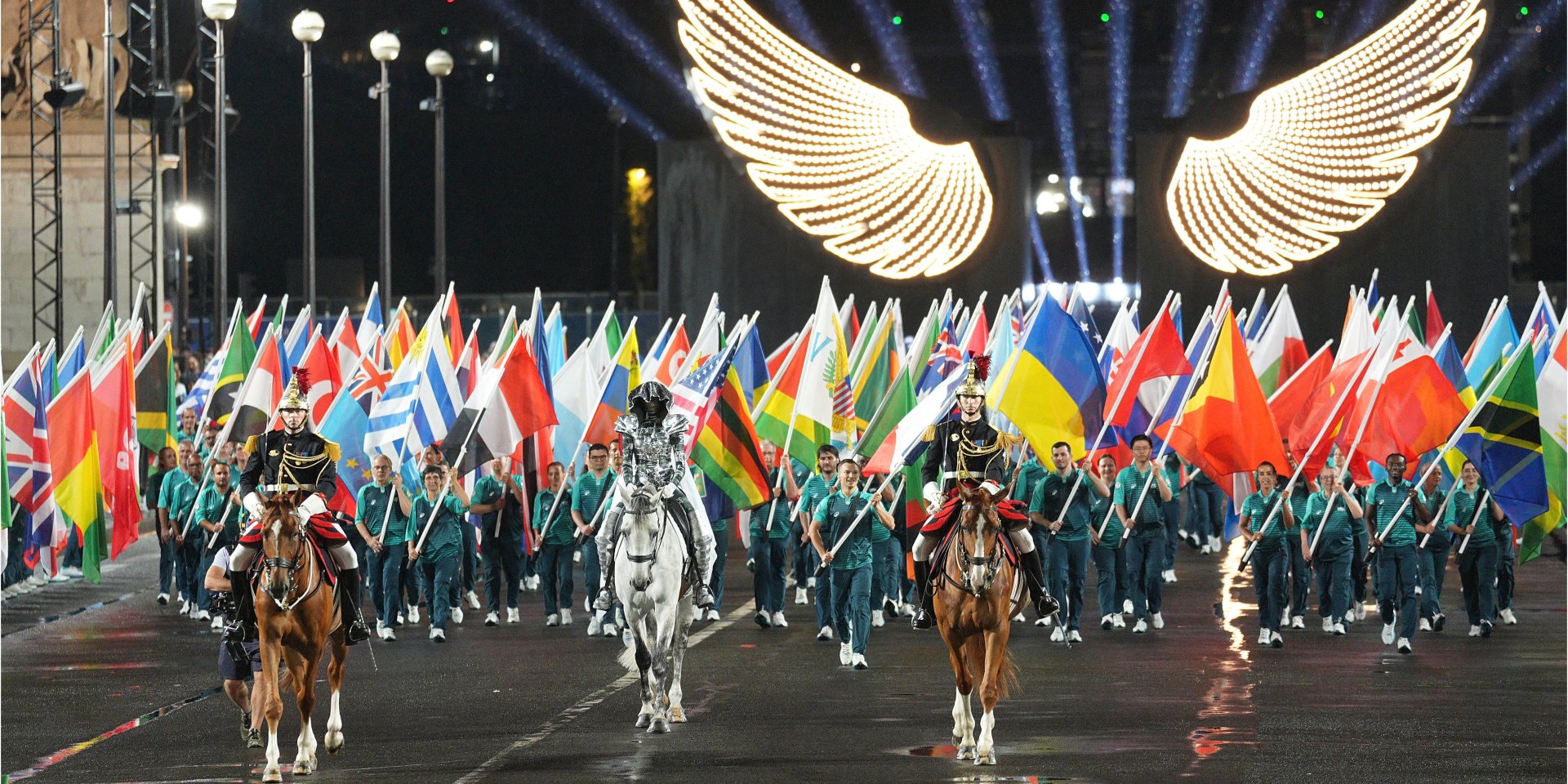 Країни під час церемонія відкриття Олімпіади в&nbsp;Парижі, 26 липня 2024 рік (Фото: Xu&nbsp;Chang/Pool via REUTERS)