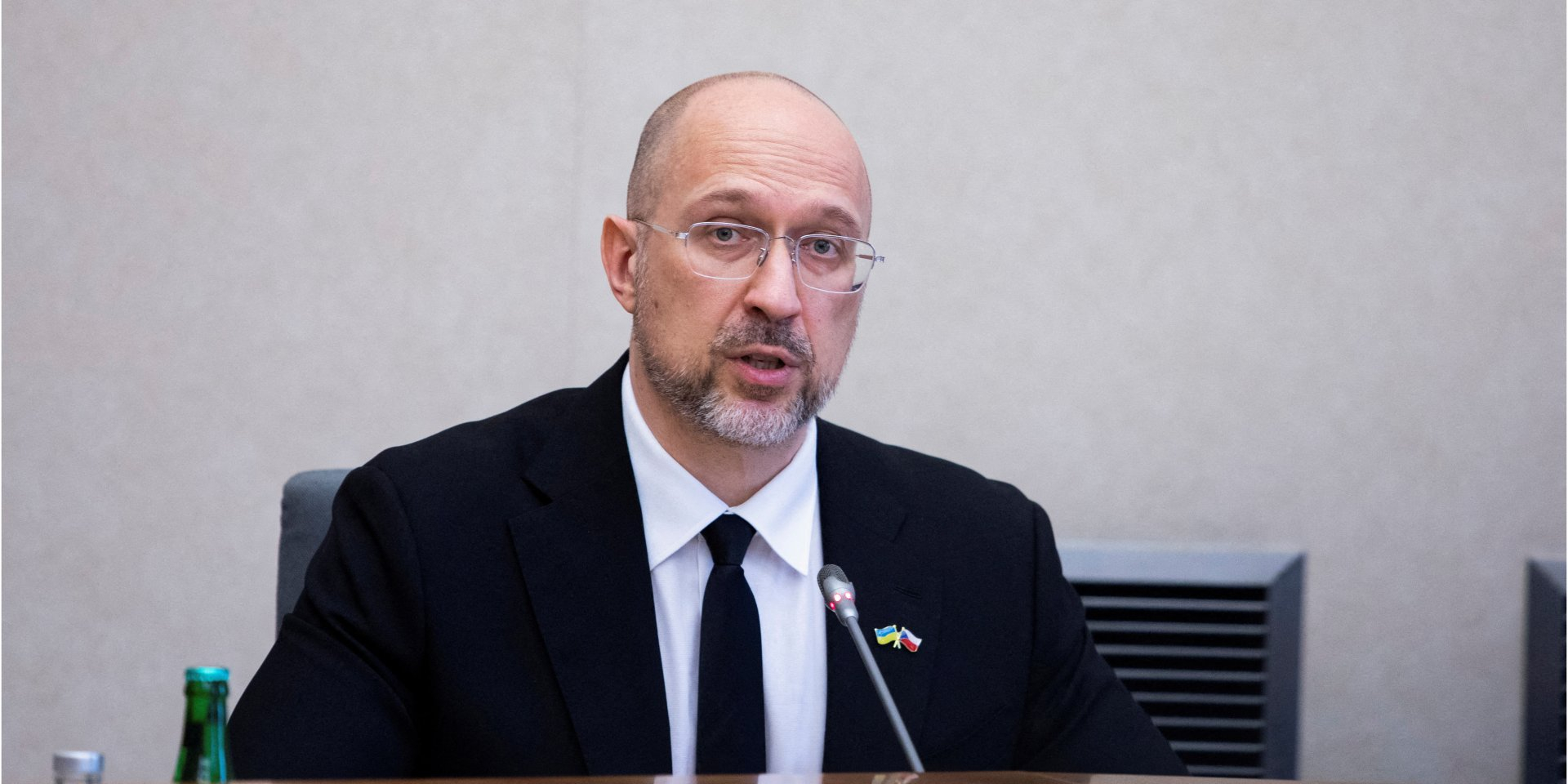 Denys Shmyhal during his visit to Czechia, July 16, 2024 (Photo: REUTERS/Eva Korinkova)