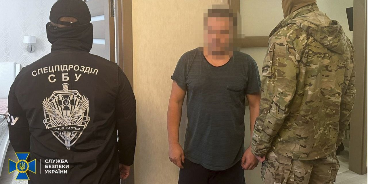 Director of a Russian company detained in Kharkiv (Photo: Security Service of Ukraine)