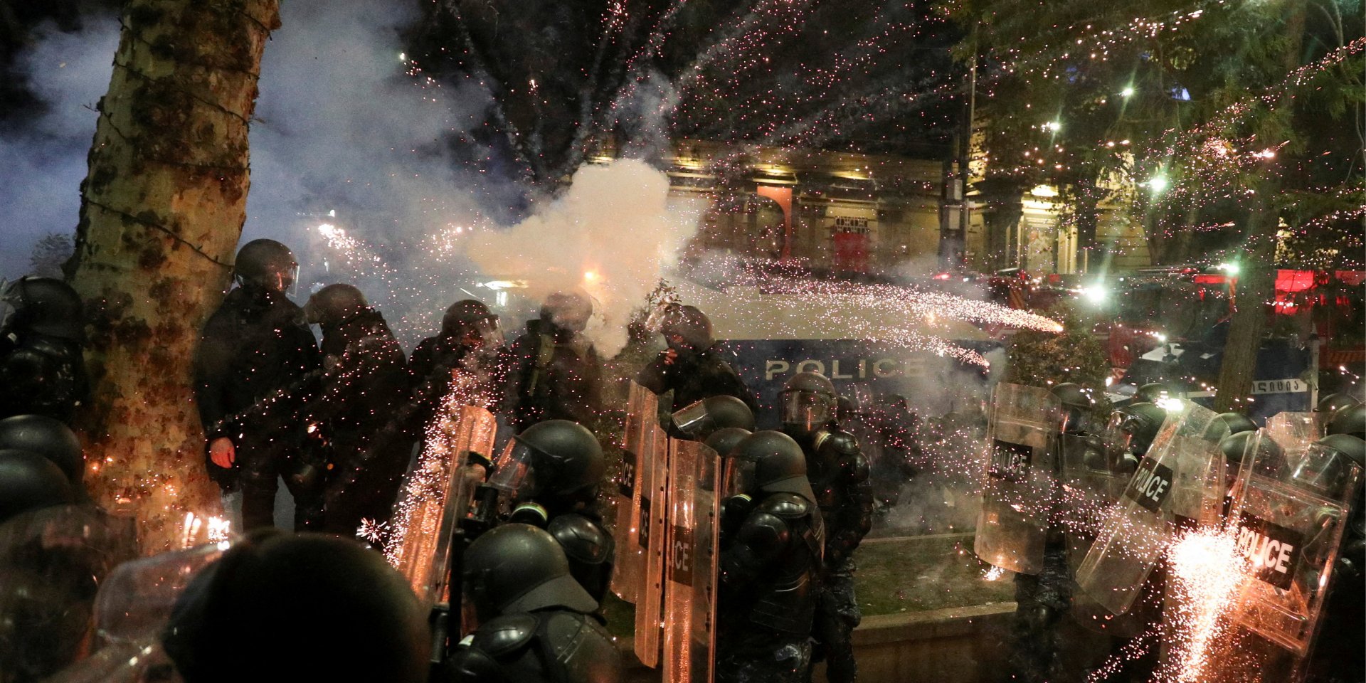 Протести в&nbsp;Грузії, 30 листопада 2024 року (Фото: REUTERS/Irakli Gedenidze)
