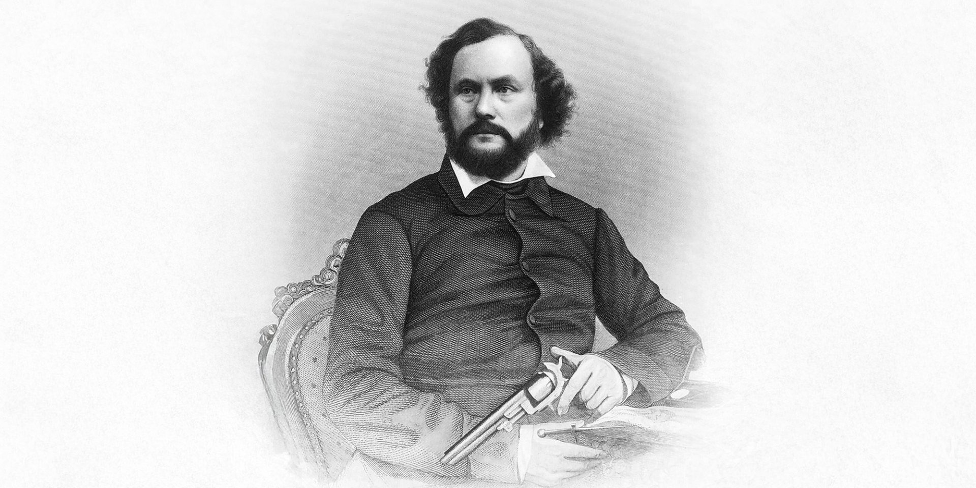 Рисунок Самюэля Кольта из&nbsp;иллюстрированного издания The Illustrated London News, 22&nbsp;ноября 1856 года (Фото: Alamy via Reuters)