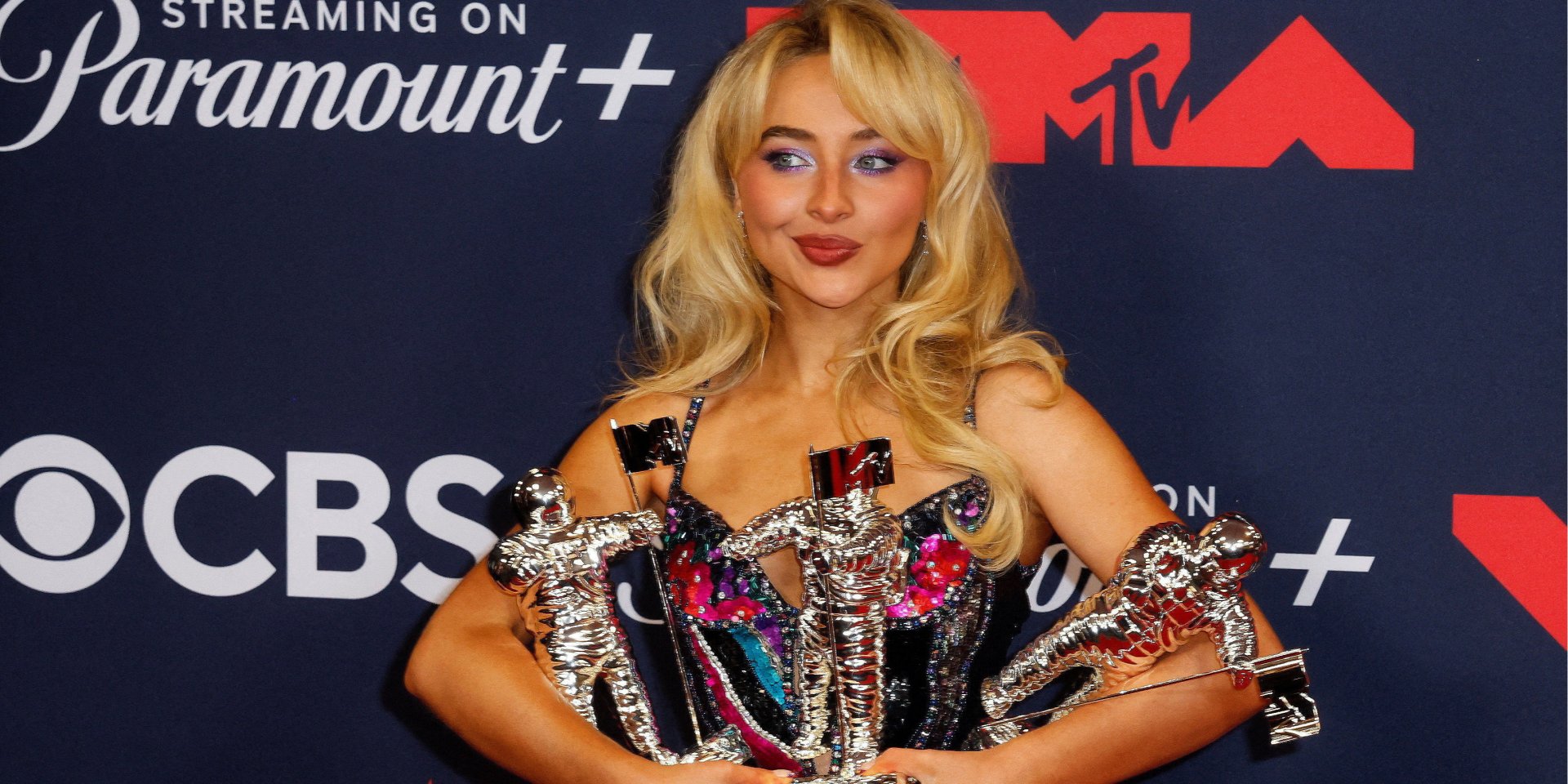 Сабрина Карпентер на&nbsp;MTV Music Video Awards 2025 (Фото: REUTERS/Kylie Cooper)