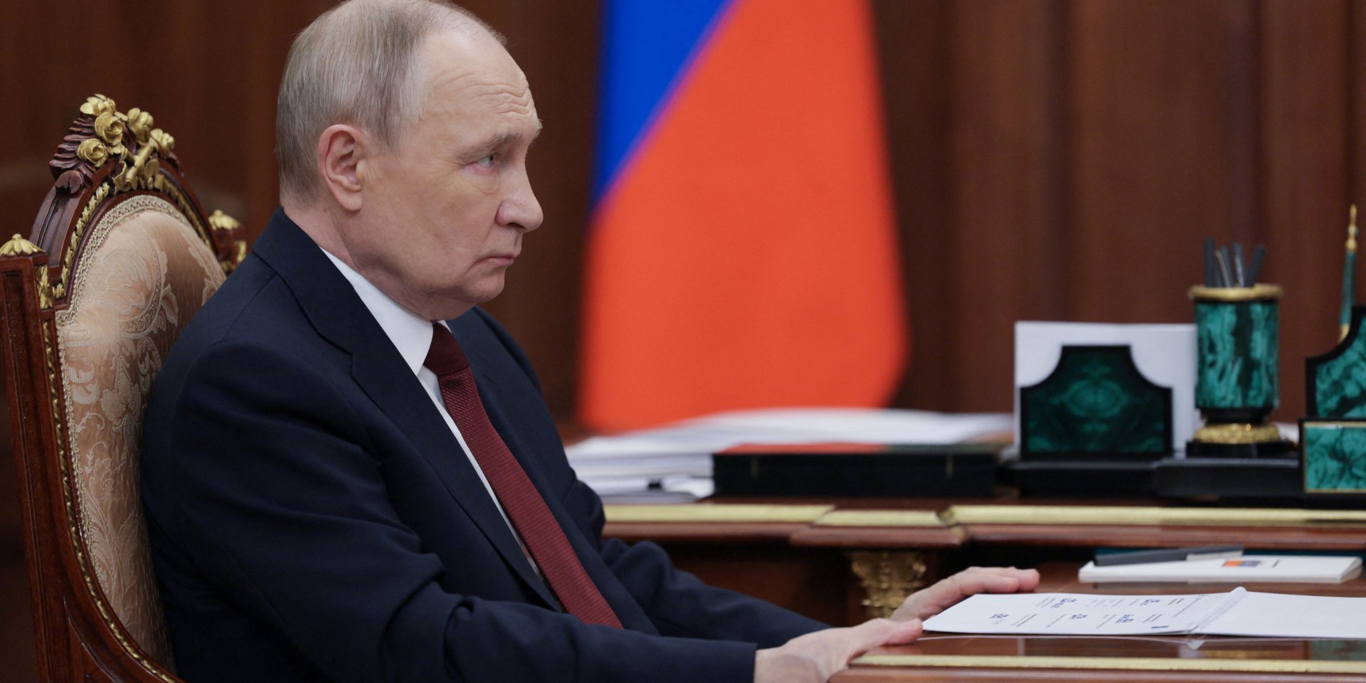 Російський диктатор Володимир Путін заявив, що&nbsp;питання визнання Криму і Донбасу російськими є ключовим моментом у&nbsp;переговорах із США (Фото: Sputnik/Gavriil Grigorov/Pool via REUTERS)