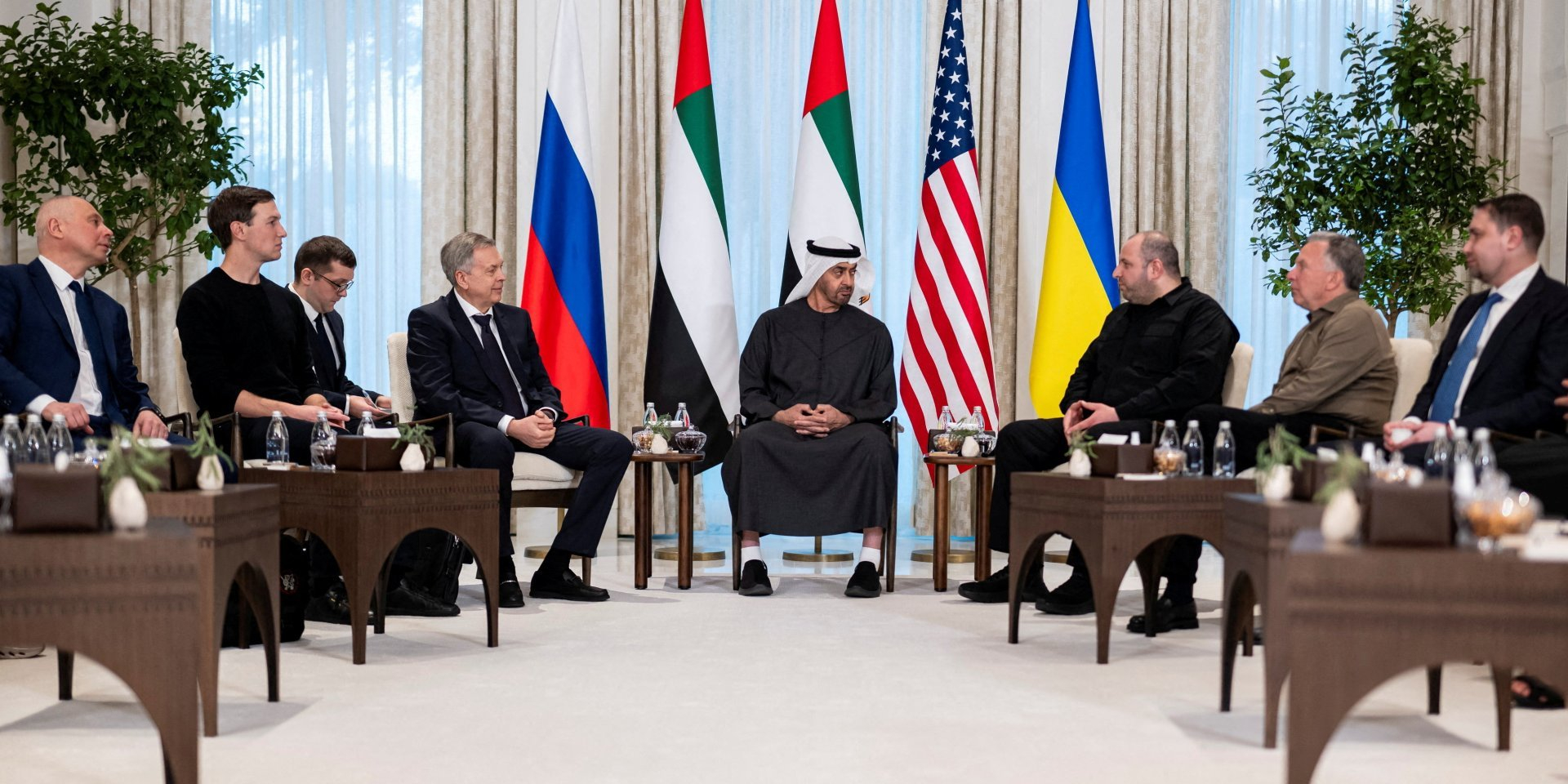 Ukraine-U.S.-Russia trilateral meeting in Abu Dhabi, Jan. 23, 2026 (Photo: Hamad Al&nbsp;Kaabi/UAE Presidential Court/Handout via REUTERS)