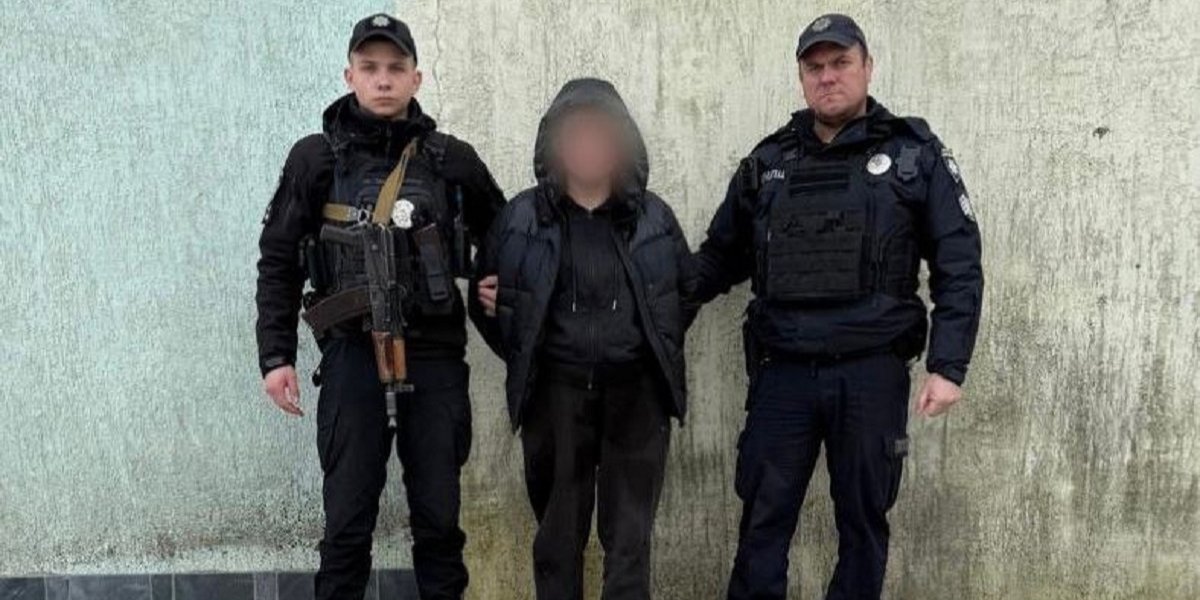 Нацполіція затримала жінку, яка підозрюється у&nbsp;вчиненні терористичного акту у&nbsp;Львові у ніч проти 22 лютого (Фото: Національна поліція України / Telegram)