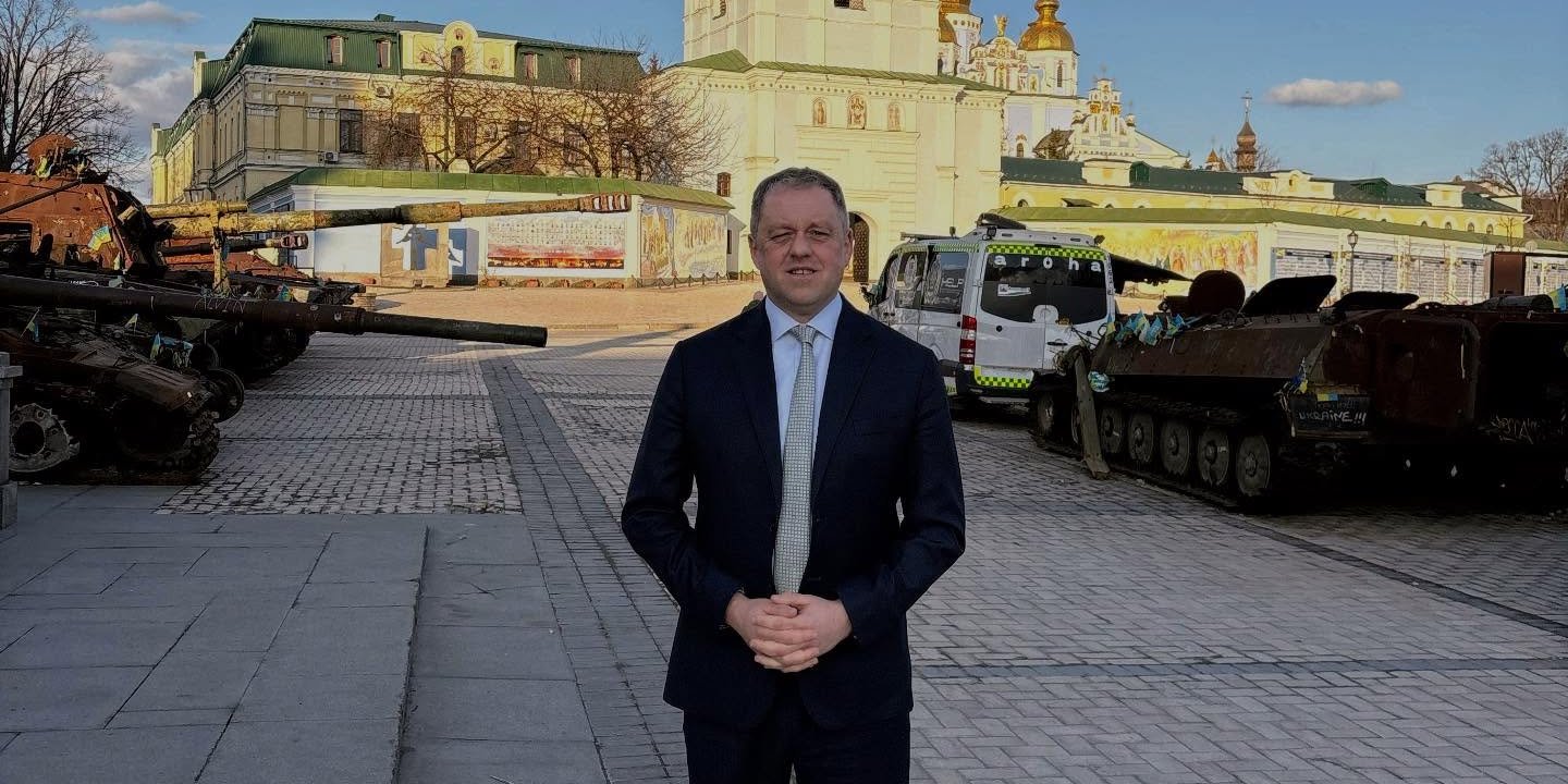 Томас Бьорн відвідав Київ з&nbsp;нагоди національного свята Ірландії, Дня Святого Патрика (Фото: Thomas Byrne / Facebook)
