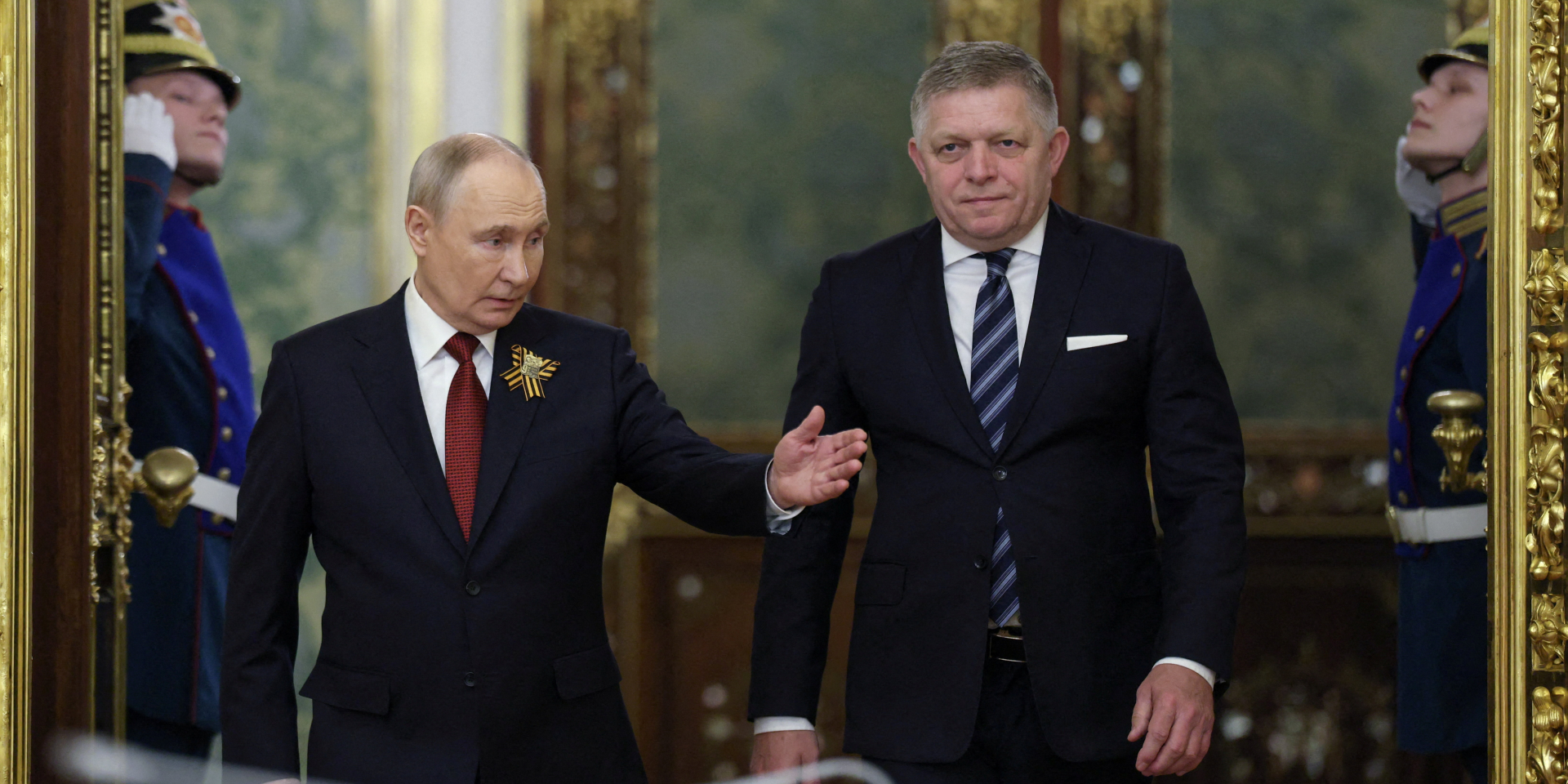 Фіцо зустрівся з&nbsp;Путіним у&nbsp;Москві, 9 травня 2026 року (Фото: REUTERS/Ramil Sitdikov/Pool)