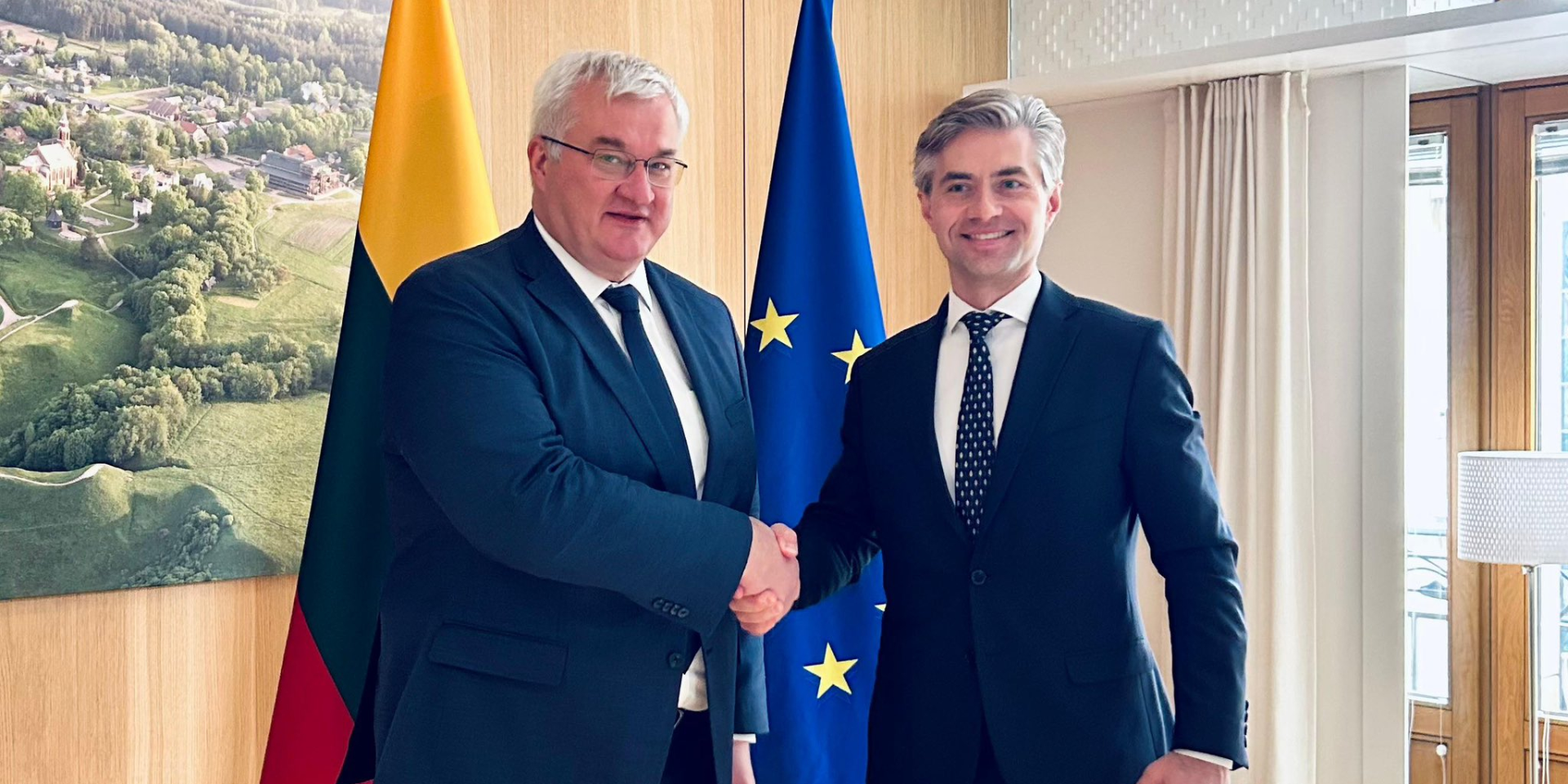 Andrii Sybiha with his Lithuanian colleague Kęstutis Budrys (Photo: Ukrainian Ministry of Foreign Affairs)