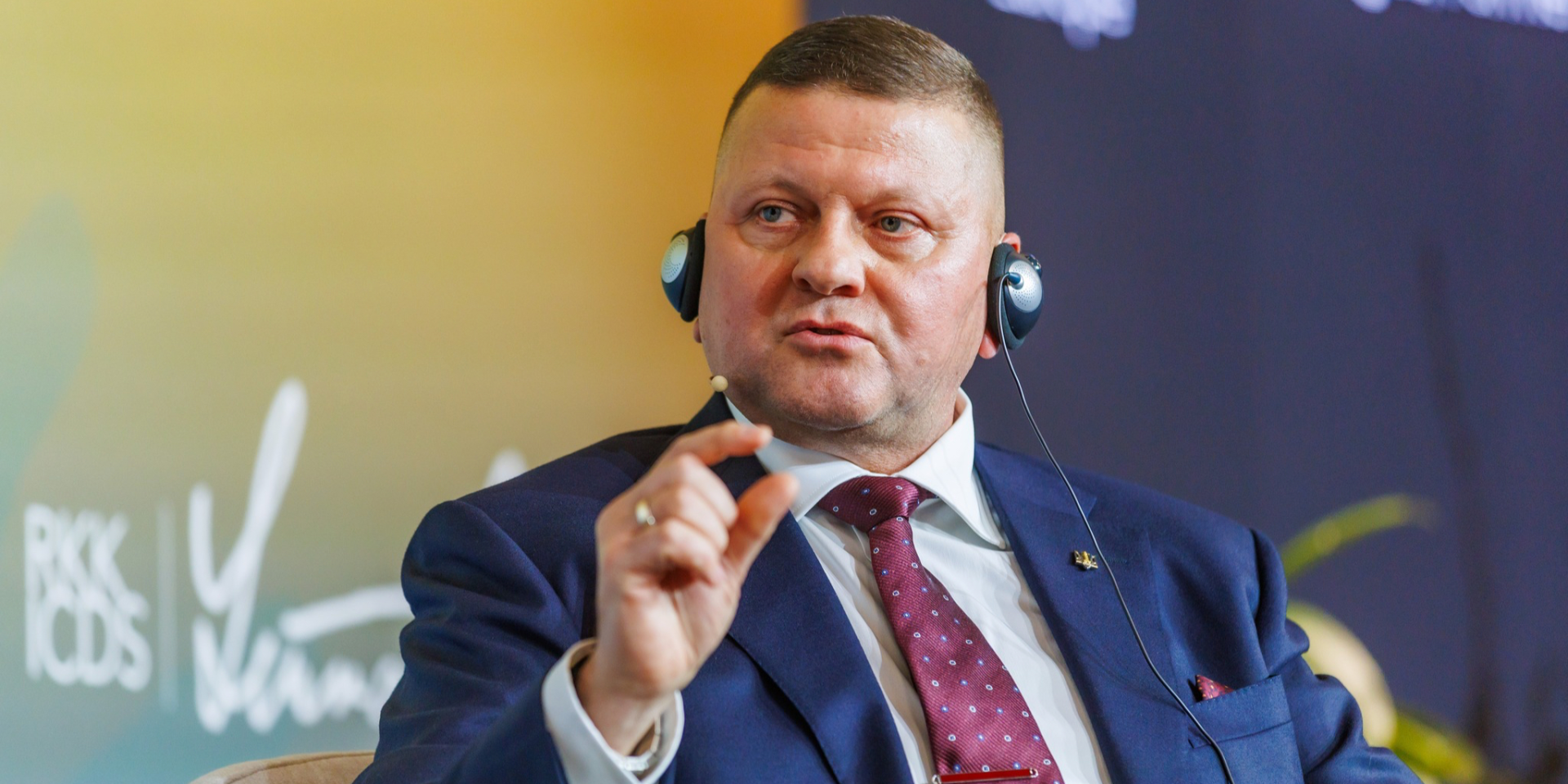 Valerii Zaluzhnyi speaking at Lennart Meri Conference (Photo: Valerii Zaluzhnyi's Facebook)