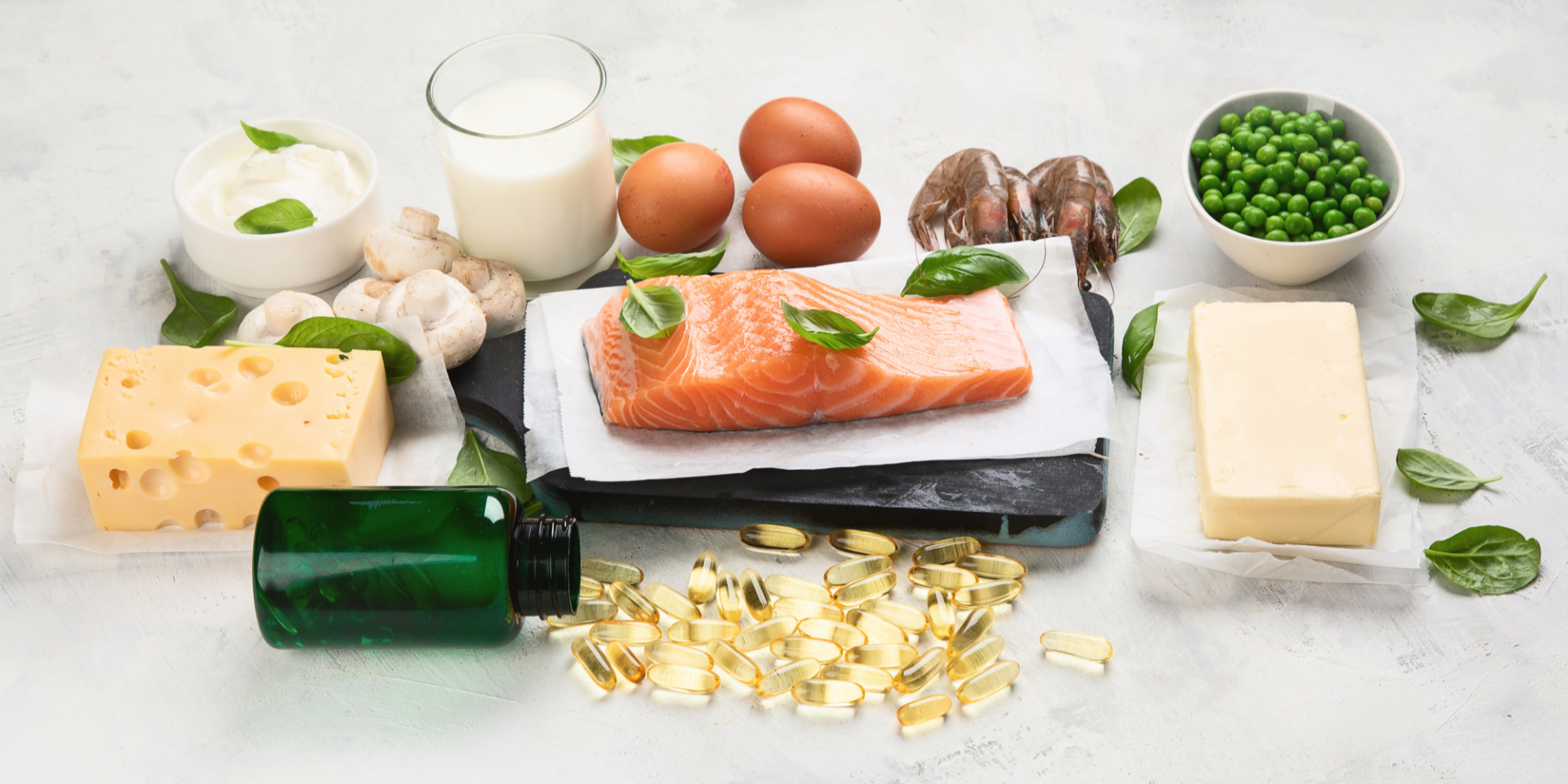 Продукти та&nbsp;добавки з вітаміном D (ілюстративна фотографія) (Фото: bit245/Depositphotos)
