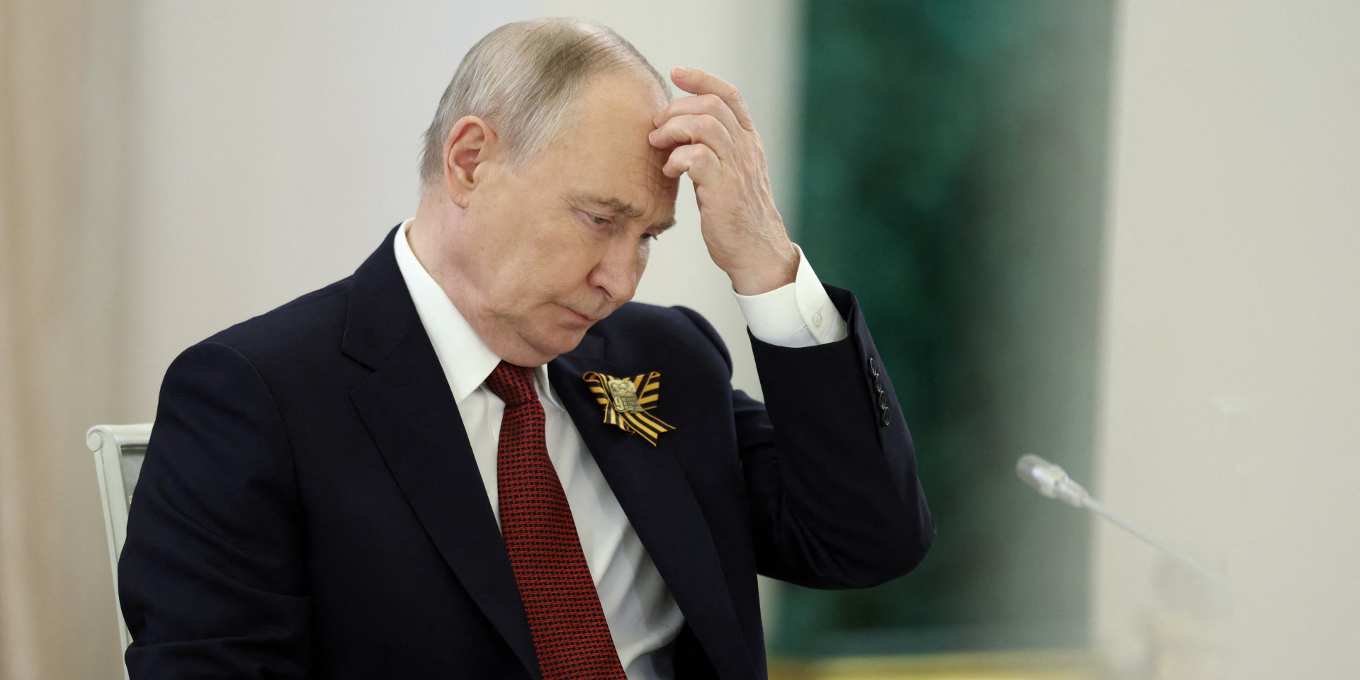Російський диктатор Володимир Путін у&nbsp;Кремлі (Москва, Росія), 9 травня 2026 року (Фото: REUTERS/Ramil Sitdikov/Pool)