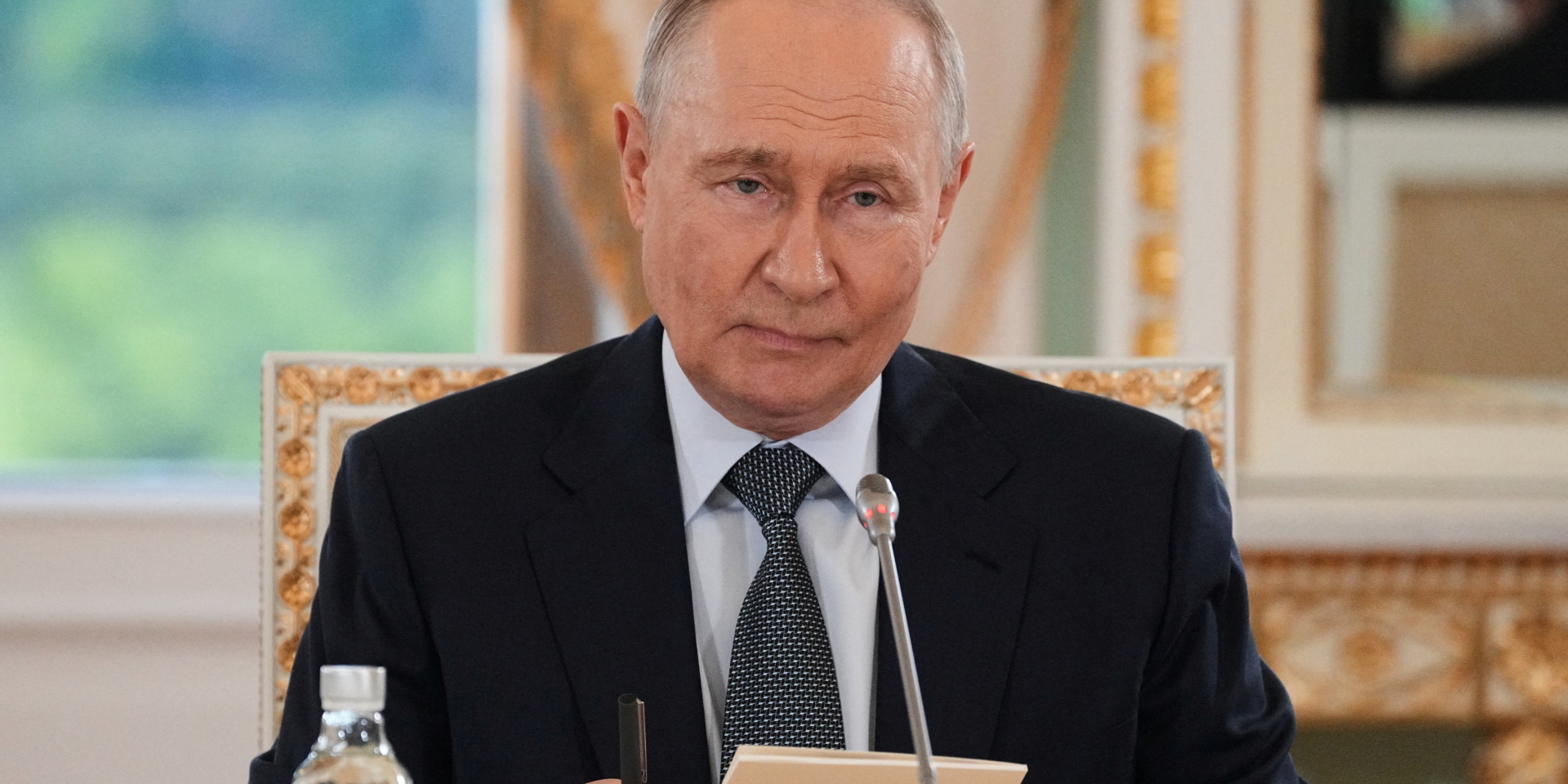 Російський диктатор Володимир Путін заявив, що Європа не&nbsp;може бути посередником між Україною та&nbsp;РФ (Фото: Dmitri Lovetsky/Pool via REUTERS)