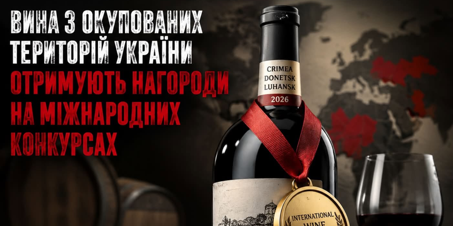 Вина из&nbsp;АР Крым получают награды на&nbsp;международных конкурсах (Фото: Скриншот из&nbsp;Фейсбука «Укрвинпрома»)
