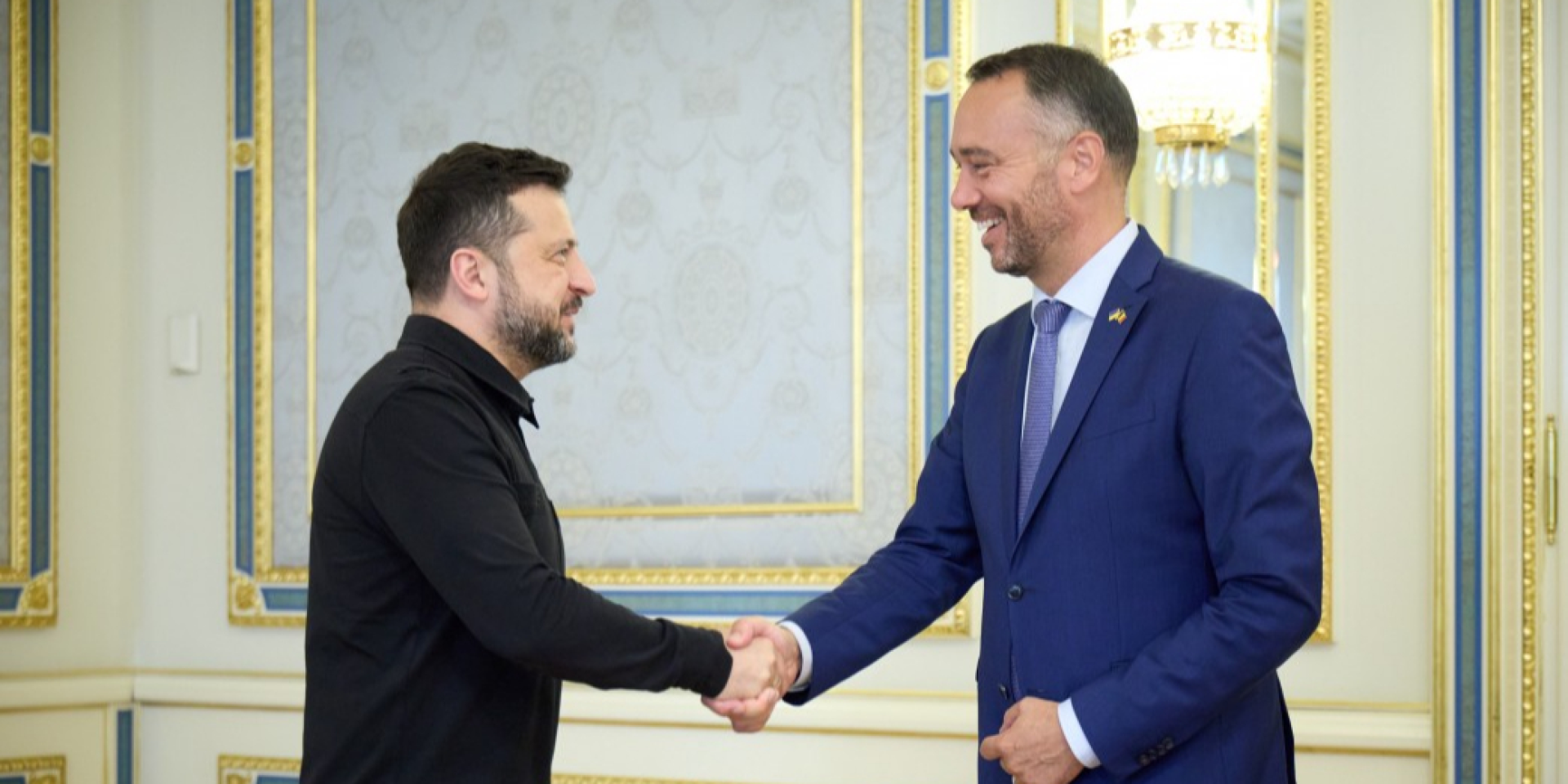 Президент України Володимир Зеленський і віцепремʼєр&nbsp;— міністр закордонних справ, європейських справ та&nbsp;співробітництва з&nbsp;розвитку Бельгії Максим Прево (Фото: Офіс президента)