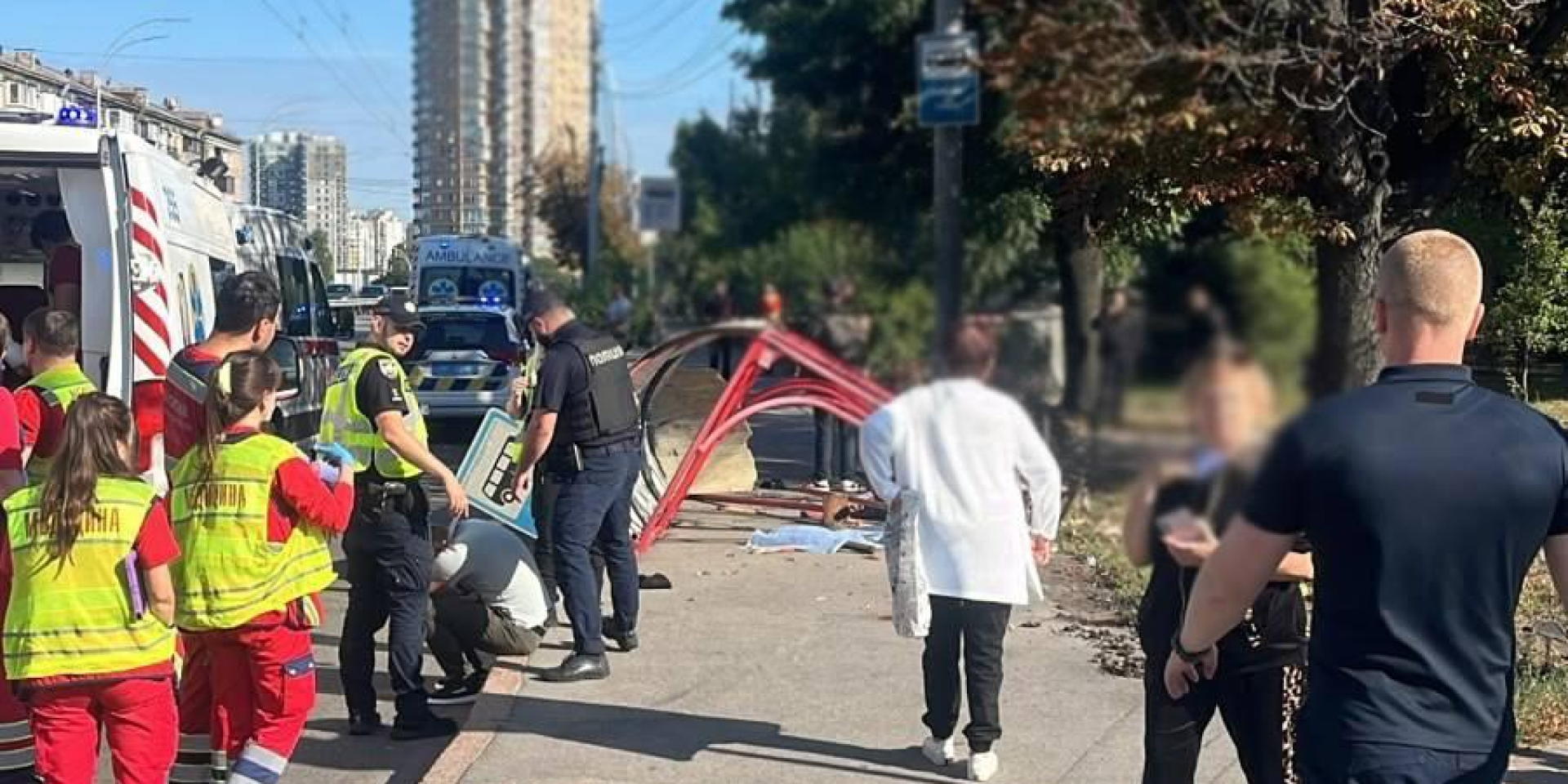 Смертельна ДТП сталася у&nbsp;Солом’янському районі столиці (Фото: Національна поліція України)
