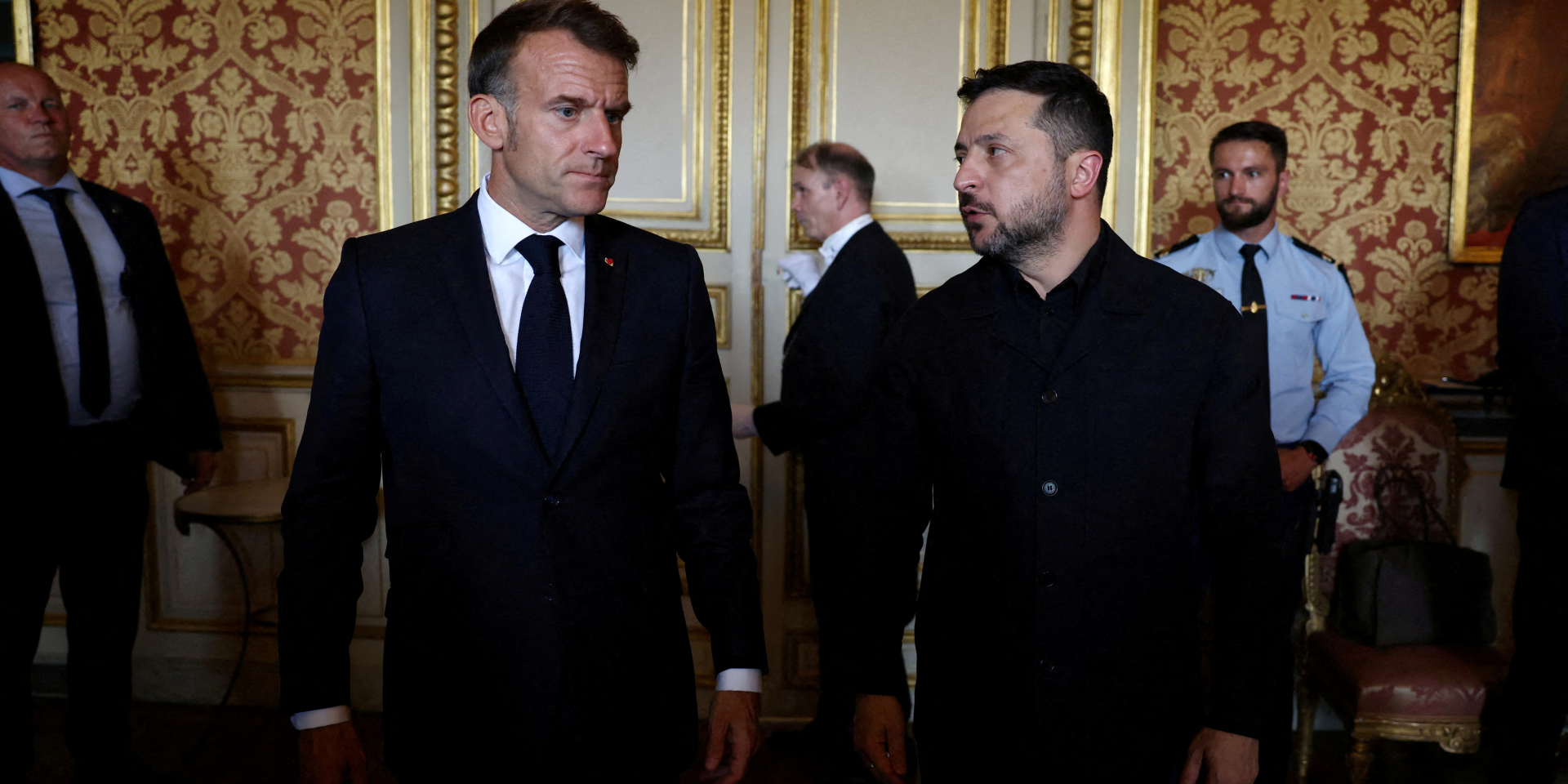 Emmanuel Macron and Volodymyr Zelenskyy (Photo: REUTERS/Tom Nicholson/Pool)