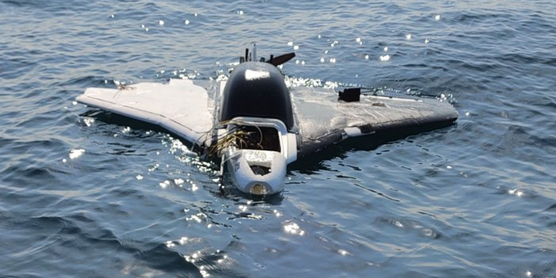 Уламок дрона у&nbsp;Чорному морі у&nbsp;Болгарії, 26 серпня 2026 року (Фото: Міноборони Болгарії)