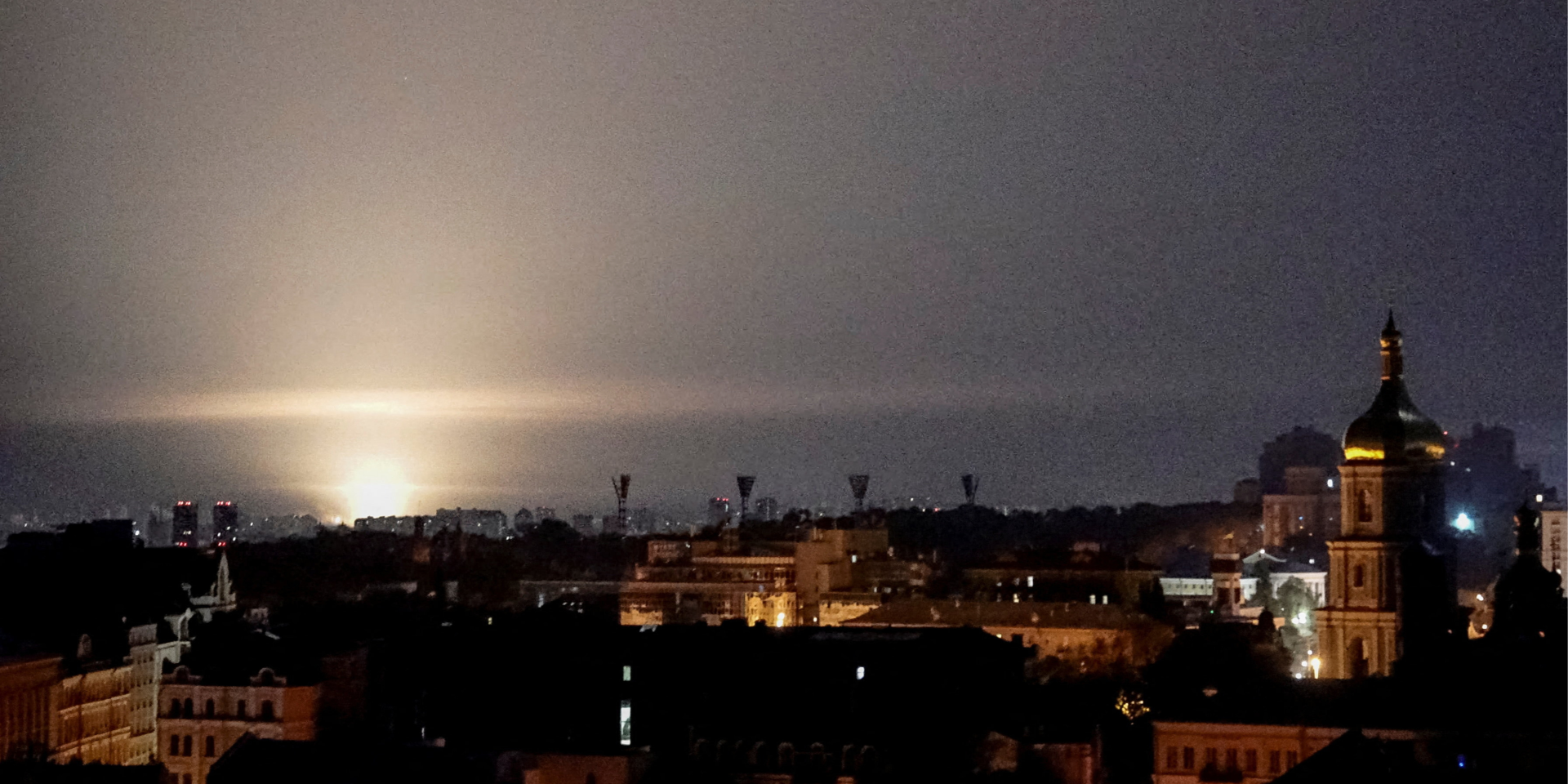 Explosion in Kyiv during Russian strike on September 1, 2026 (Photo: REUTERS/Anna Voitenko)