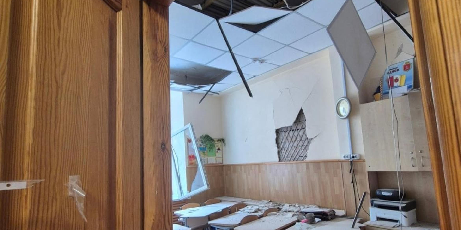 Lyceum in Odesa damaged by Russian attack (Photo: markuspeuser.ukraine в&nbsp;Instagram)