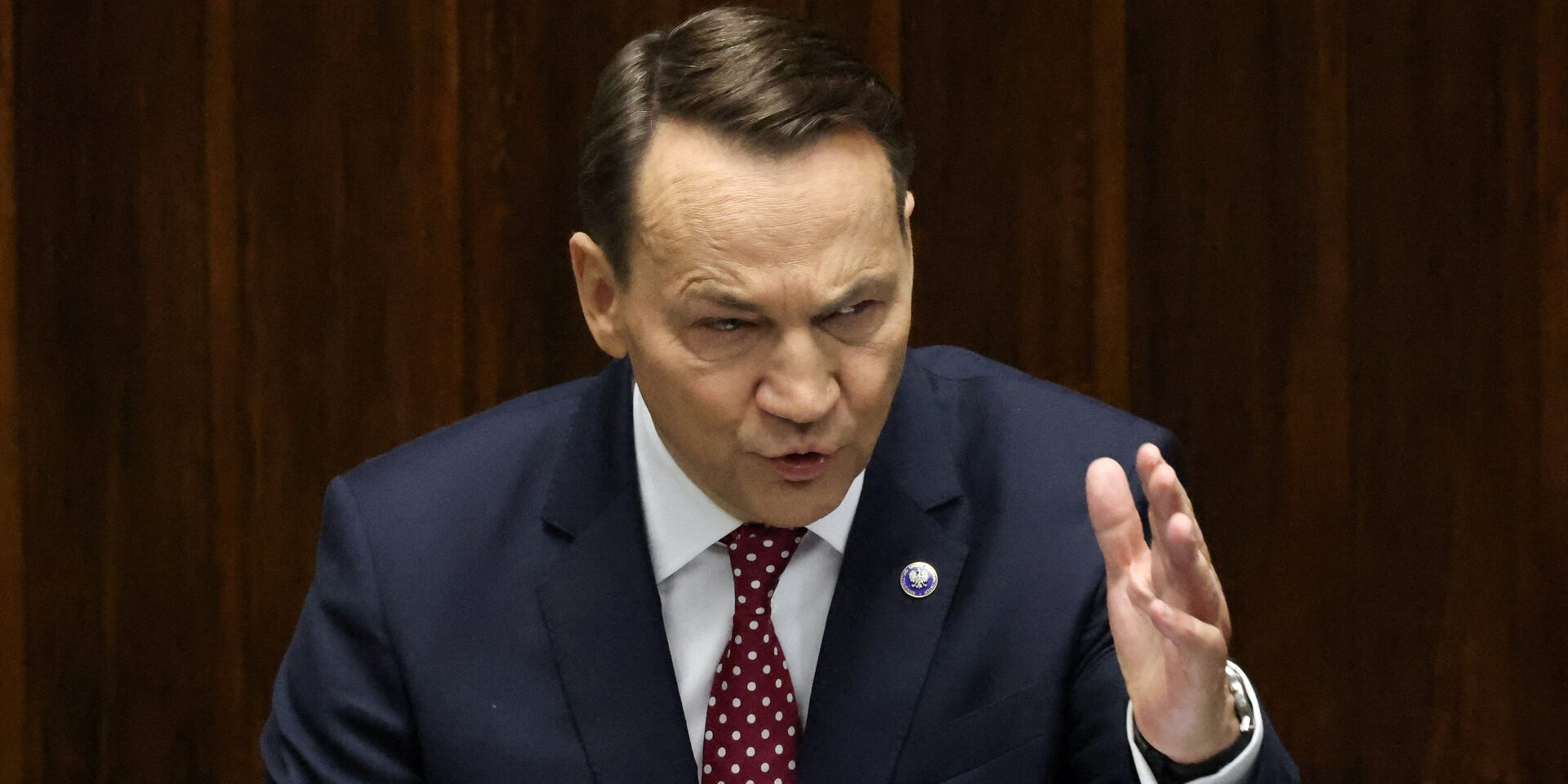 Polish FM Sikorski proposed new restrictions on Russians in the EU (Photo: REUTERS/Kuba Stezycki)