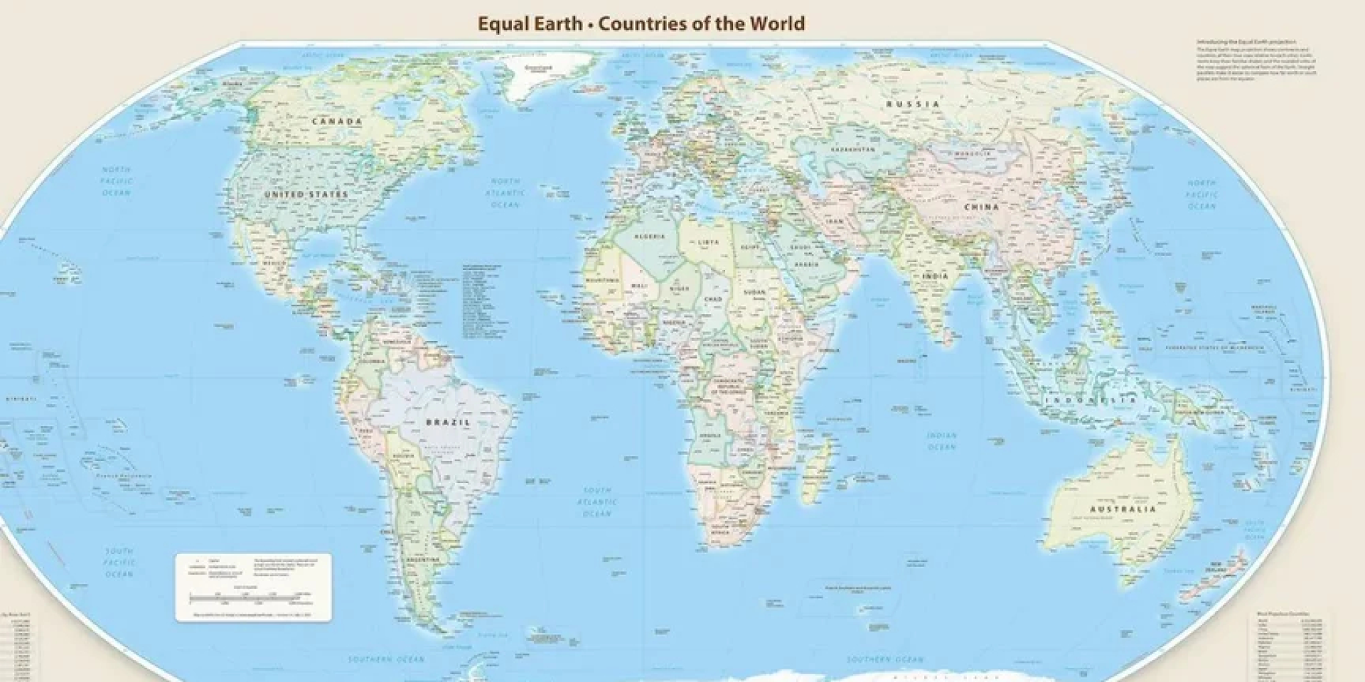 Карта Equal Earth, за&nbsp;яку проголосували в&nbsp;ООН (Фото: ООН)