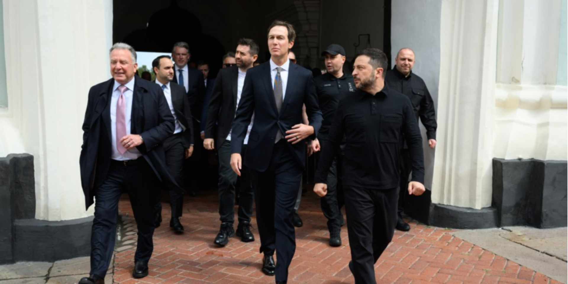 Спецпредставники президента США Стів Віткофф і Джаред Кушнер у&nbsp;Києві 6 вересня 2026 року (Фото: Офіс президента України)