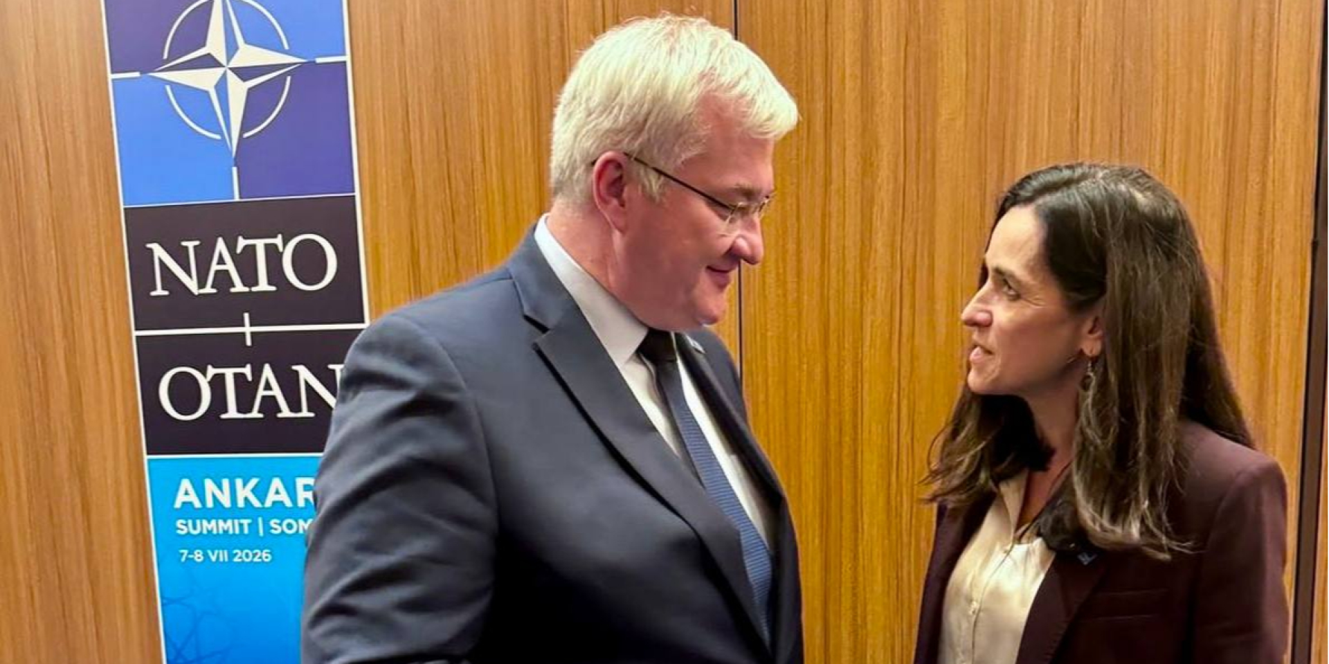 Міністр закордонних справ України Андрій Сибіга та віцепрем'єр-міністерка, міністерка закордонних справ Угорщини Аніта Орбан, 8 липня 2026 року (Фото: МЗС України / Telegram)