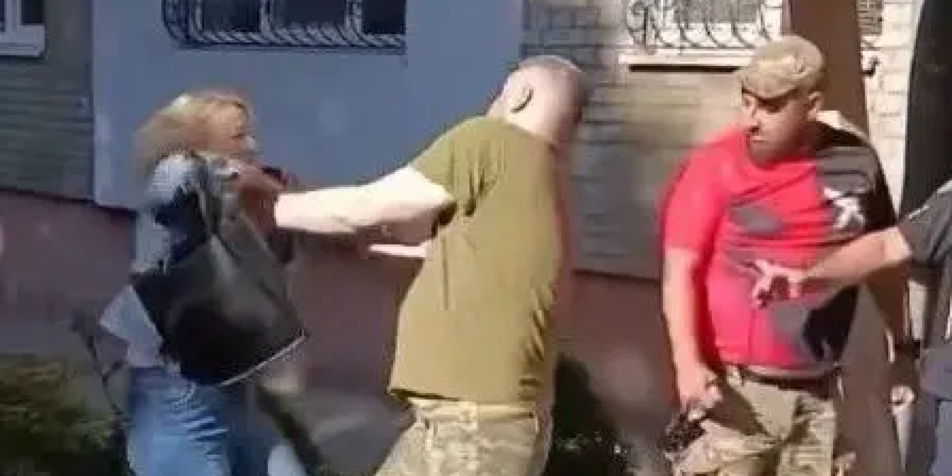 У&nbsp;Львові стався конфлікт під час оповіщення громадян (Фото: Олексій Гончаренко / Telegram)